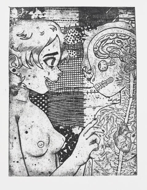 Touch me where I remember (intaglio)